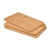 Gravidus 3er Set Bambusbrettchen Frühstücksbretter Schneidebrett