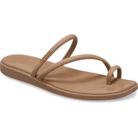 Crocs Herren Miami Toe Loop Sandal Sandalen, Milk Chocolate, 34/35 EU