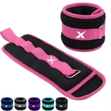 Xn8 Gewichtsmanschetten Fuß, Armgewichte, Handgelenkgewichte, Verstellbar Laufgewichte für Arme und Beine 0.5kg-3kg Fitness, Bewegung, Laufen, Joggen, Gymnastik