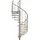 Minka Spindeltreppe Fusion 37 295 cm Edelstahl/Holz Grau