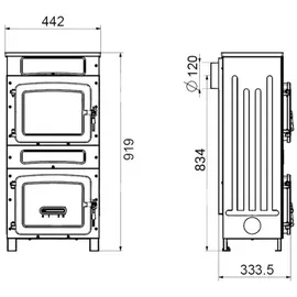 Wamsler Werkstattofen 10981F-WO Stahl Schwarz