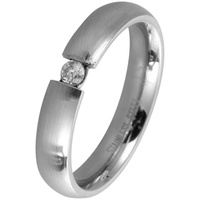 AKZENT Partnerring Noble Triumph, Damen Ring silberfarben 52