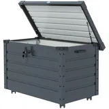 Outsunny Gartenbox 100 x 62 x 65 cm Dunkelgrau