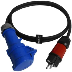 CEE Adapter 16A 2m 230V Stecker Caravan Camping Kupplung Adapterkabel 6503