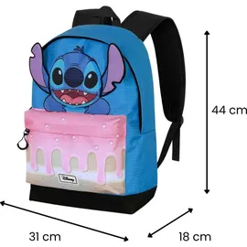 Disney Lilo und Stitch Cake-Fan HS Rucksack 2.2, Blau, 31 x 44 cm, Kapazität 24 L