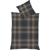 Traumschlaf Bettwäsche Aspen Sudbury dunkelgrau 135x200+80x80 cm + 80x80 cm)