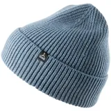 ALTIDUDE Winter Mütze Solid Ripp Strickmütze Unisex Beanie 100% Merino Wolle blau No Size