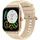 Zeblaze GTS 4 BT 49 mm Metallgehäuse Gold Silikonarmband Beige M