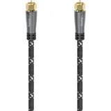 Hama SAT-Anschlusskabel F-Stecker - F-Stecker 5 m Grau/Schwarz