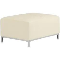 Ottomane Leder beige OSLO