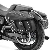 OEM Seiten-Satteltaschen für Custom- und Retro-Motorräder Schwarz