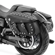 OEM Seiten-Satteltaschen für Custom- und Retro-Motorräder Schwarz