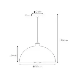 LUCIDE Siemon 1-flg. Ø 40 cm rund schwarz