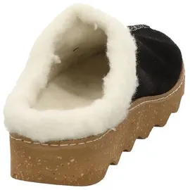 ROHDE Damen Hausschuhe Pantoffeln Leder Foggia 6125, Größe:41 EU, Farbe:Schwarz - 41