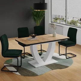 Vicco Fenaro 120 x 77,4 x 80 cm Eiche/Weiß
