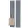 Vladon Garderobenpaneel Vladon 24 x 140 x 2 cm Grau Hochglanz