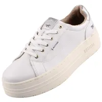 Mustang Damen Sneaker Weiß EU 39 Weiß EU 39