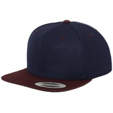 Flexfit Classic Snapback Cap navy/maroon