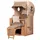 Mr. Deko bene,iving Strandkorb Komplettset Ammersee Single Teak - PE shell Modell 534 inkl. Liftersystem Schutzhülle Doppelrollen Glasbecherhalter