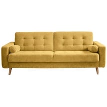 MID.YOU Schlafsofa Gelb 222x86x90 cm , Wohnzimmer, Sofas & Couches, Schlafsofas, Sonstige Schlafsofas