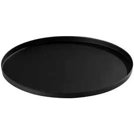 Deko-Tablett Ø 30 cm TABLON, Schwarz matt - Ø 30 cm - Eisen