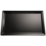 APS GN 1/4 Tablett Pure, 26,5 x 16,2 cm, Höhe 3 cm, Melamin, schwarz
