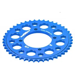 Kettenrad Alu CNC 420 - 37 Zähne - 4 Schrauben YCF Pit Bike blau