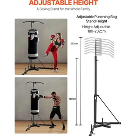 Vevor 2 in 1 Boxsackständer Schwarz