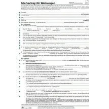RNK Mietvertrag 525 Wohnung DIN A4 6 Blatt