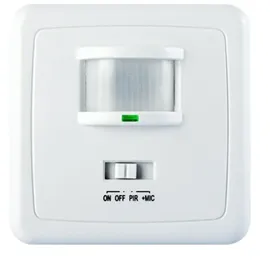 Maclean Brackets Maclean MCE18 Infrarot Bewegungs Sensor Bewegungsmelder Sensor 160° Bewegungssensor PIR Wandhalterung Klang und Bewegung aktiviert