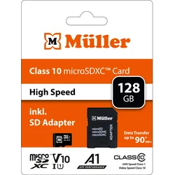 Müller Micro SDXC Card CL10 / 128GB