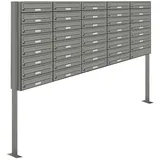 AL Briefkastensysteme Standbriefkasten 39 Fach Grau