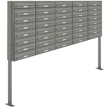 AL Briefkastensysteme Standbriefkasten 39 Fach Grau