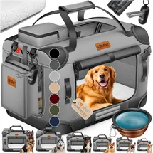 Lovpet Transportbox XL 82 x 58 x 58 cm Hellgrau