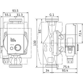 WILO Yonos PICO plus 15/1-6 130mm Heizungspumpe 4215501