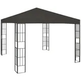 furnicato Partyzelt Pavillon 3x3 m Anthrazit schwarz 300 cm x 300 cm