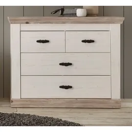furn.design Kommode Rovola 107 x 84 cm Weiß