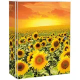 Banjado XXL Medizinschrank Abschliessbar 35x46x15cm Arzneischrank Weiß Aus Metall Mit Motiv Sonnenblumenmeer