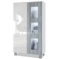 Vladon Standvitrine Denjo (Standvitrine, mit 2 Türen und 3