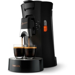 Philips Kaffeepadmaschine CSA240/60 schwarz Kaffeepadmaschine Memo-Funktion Crema Plus Slider