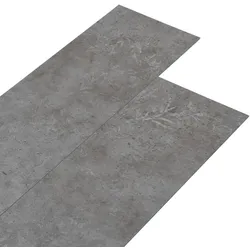 DELUKE® Vinylboden PVC-Dielen selbstklebend wasserfest 2mm Stärke Klebevinylboden Bodenbelag Laminatboden Dekor-Dielen Betongrau, 5,02m2