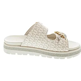 Marco Tozzi Damen Sandale weiches Feel Me Fußbett weiches Innenfutter Modern, beige (Cream Comb), 39 EU