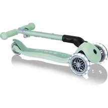 GLOBBER Junior Foldable Lights Eco 3-Wheels-Scooter, Farbe:Pistazie - Silber