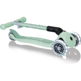 GLOBBER Junior Foldable Lights Eco 3-Wheels-Scooter, Farbe:Pistazie - Silber