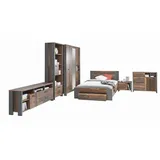 Jugendzimmer CLIF Komplettset 7-tlg. Optik: Old Wood Vintage von Forte
