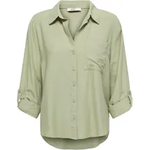 Jdy Hemdbluse JDYCAYA LINEN LOOSE L/S SHIRT WVN DIA Grau M