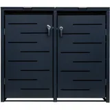 Elephant Gin Mülltonnenbox MTB-13280-AO 132 x 80 cm grau