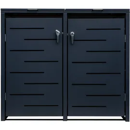 Elephant Gin Mülltonnenbox MTB-13280-AO 132 x 80 cm grau