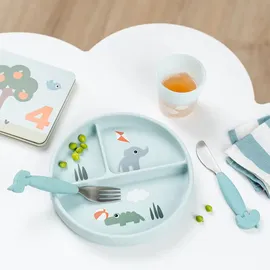 Done by Deer Snackteller Stick&Stay Playground Blau