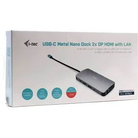 iTEC i-tec USB-C Metal Nano 3x Display Docking Station mit 100W PD